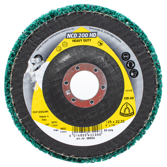 CLEANING DISC NCD 200 HEAVY DUTY KLINGSPOR 125x22.23