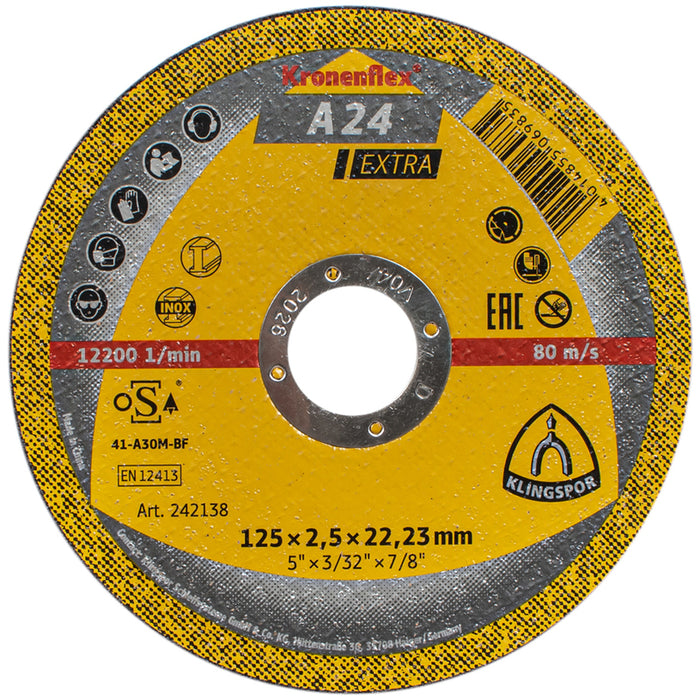 METAL CUTTING DISC KLINGSPOR 125x2.5x22.23