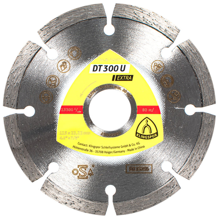 DIAMOND DISC FOR NON-METAL CUTTING KLINGSPOR 115x1.6x22.23
