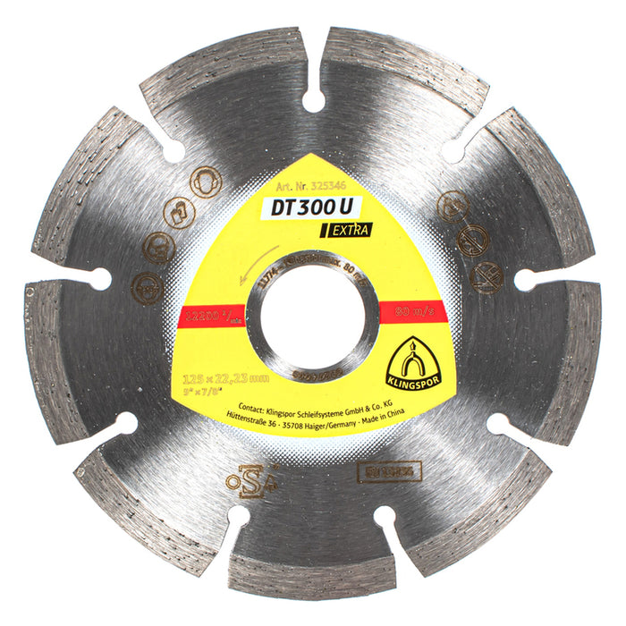 DIAMOND DISC FOR NON-METAL CUTTING KLINGSPOR 125X1.6x22.23