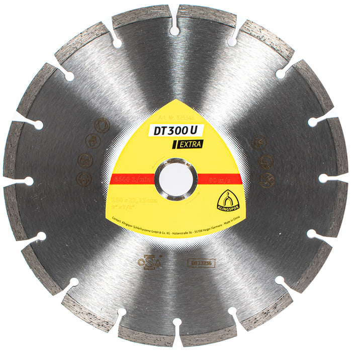 DIAMOND DISC FOR NON-METAL CUTTING KLINGSPOR 230x2.3x22.23