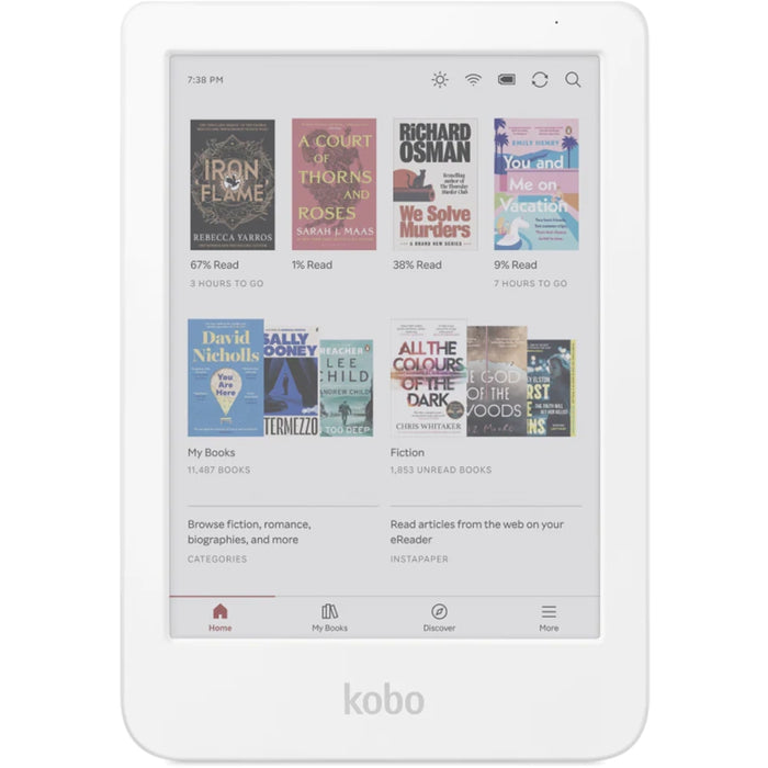 Kobo Clara Colour e-Book Reader, E Ink Kaleido touch screen 6 inch colour, 1448 x 1