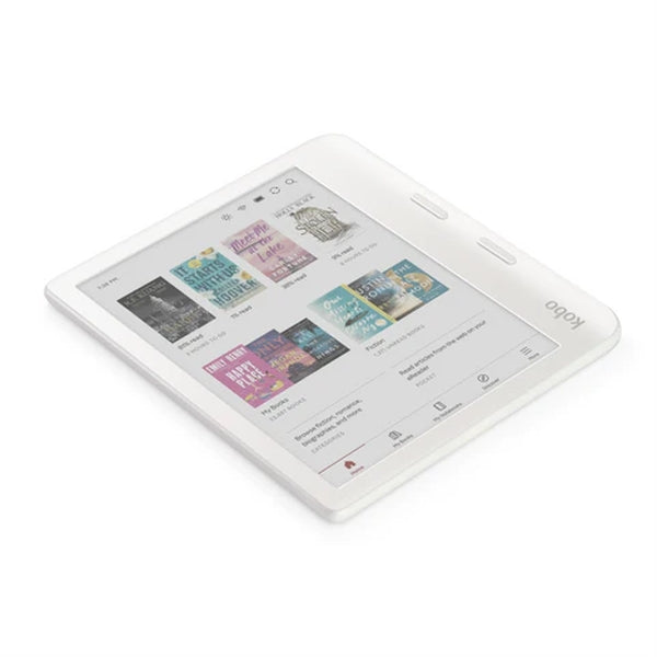 Kobo Libra Colour e-Book Reader, E Ink Kaleido touchscreen 7 inch, 1680 x 1264, 32 GB, 2 GHz, Greutate 0.215 kg, Wireless Da, Comfort Light PRO, IPX8 - up to 60 mins in 2 metres of water, 15 file formats supported natively, White