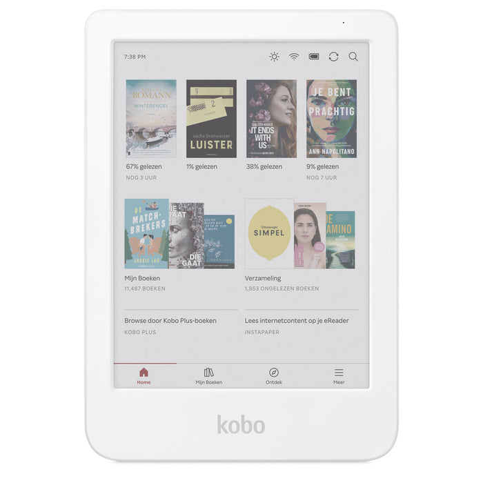 Kobo Clara Colour e-Book Reader, E Ink Kaleido touch screen 6 inch colour, 1448 x 1072 pixels, 16 GB, 1000 MHz/512 MB, 1 x USB C, Greutate 0.172 kg, Wireless Da, Comfort Light, 12 different fonts and over 50 font styles, White