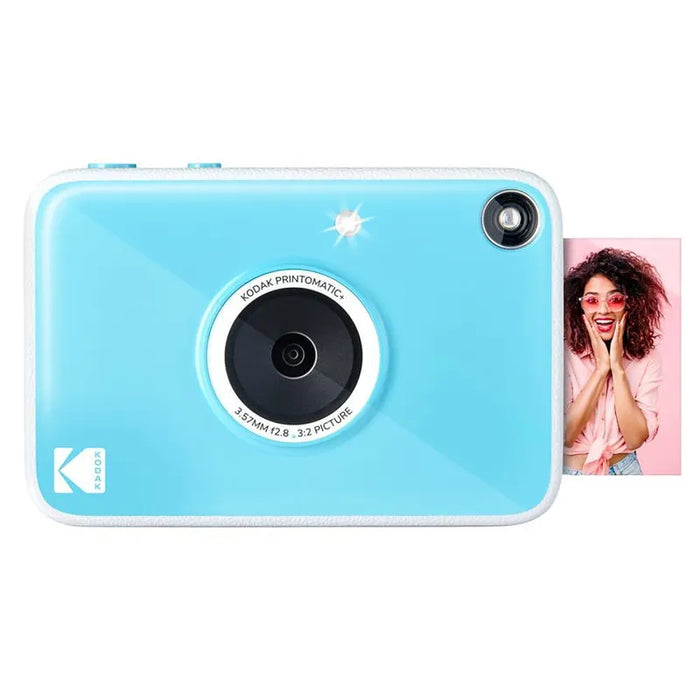 KODAK PRINTOMATIC + BLUE instant camera