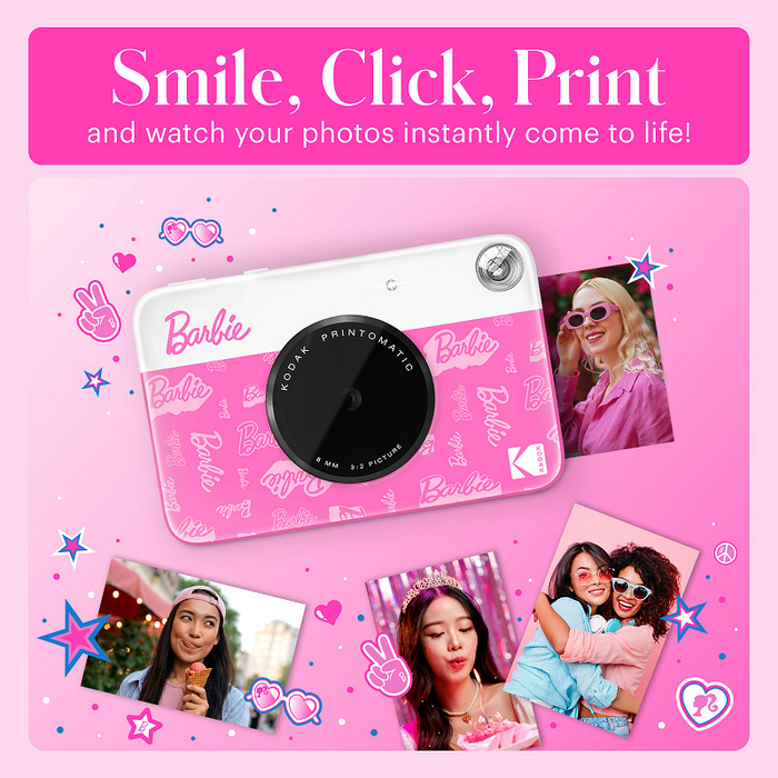 Kodak Printomatic Barbie Camera 2 Snapshot Camera
