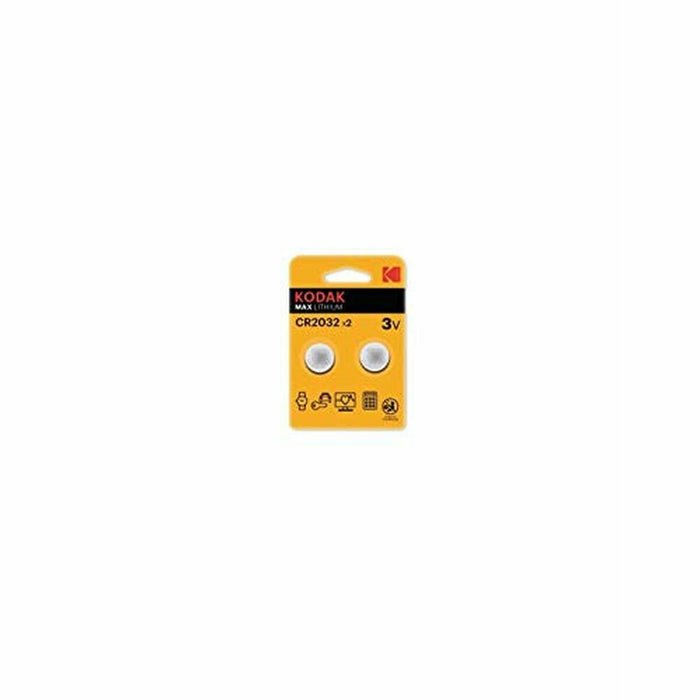 Lithium Button Cell Battery Kodak CR2032 210 mAh 3 V (2 Units)