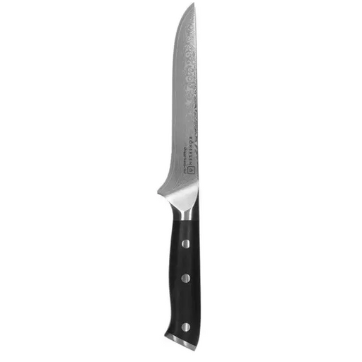 Kohersen Elegance Ebony Wood Boning knife Damascus steel 15.2 cm - Cutlery and cooking utensilsAGD-SZT<<<Home Appliance