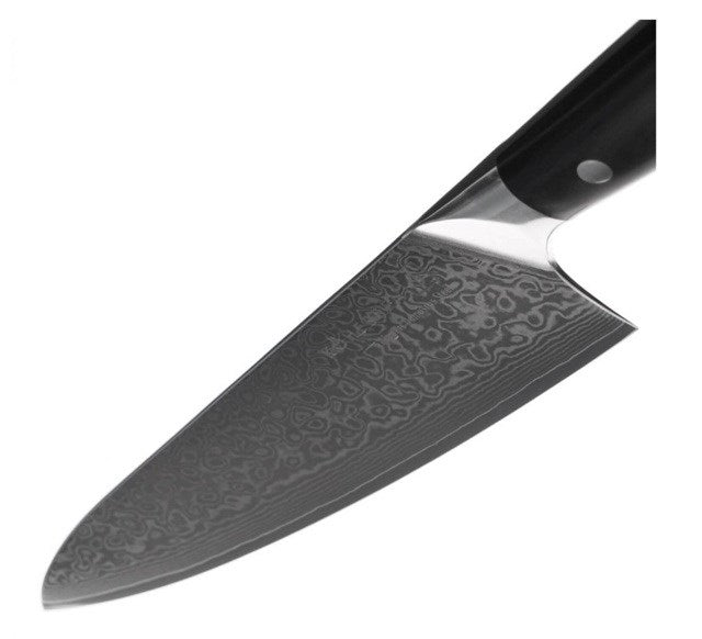 Chef Kohersen Elegance Ebony Wood Chef's knife Damascus steel 21.6 cm