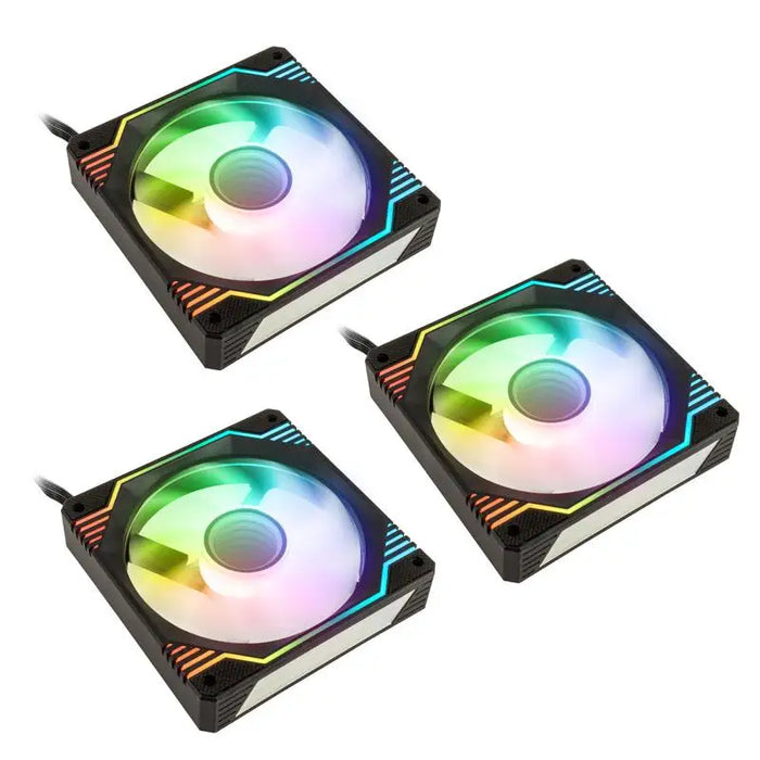 Kolink Umbra X 120mm ARGB High Performance PWM Fan Triple Pack - Black - Вентилатори<<<Компютърни компоненти<<<ValiAPI