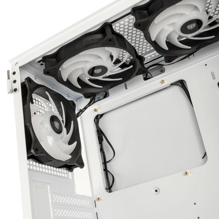 Kolink Observatory HF Mesh ARGB TG Mid-Tower Box, White