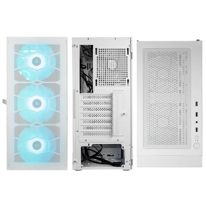 Kolink Observatory HF Mesh ARGB TG Mid-Tower Box, White
