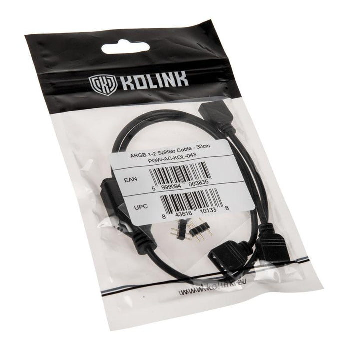 Kolink Y-Splitter 3 Pin Cable for 2x ARGB Devices PGW-AC-KOL-043