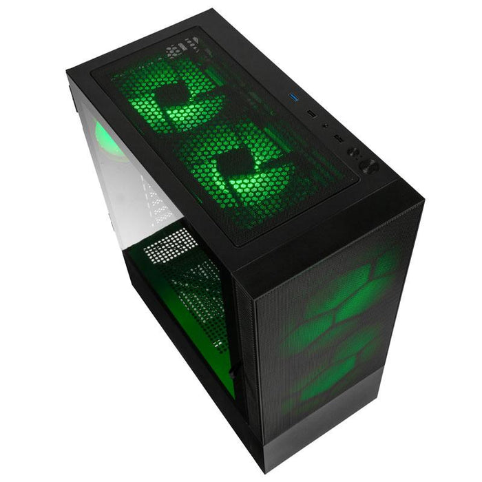 Kolink Observatory MX Mesh ARGB TG Mid-Tower Box, Black