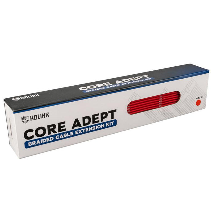 Set of braided cables Kolink Core, Red