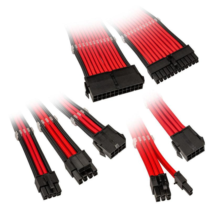 Set of braided cables Kolink Core, Red