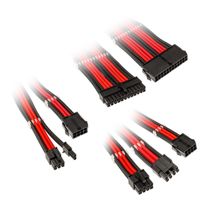 Set of Kolink Core braided cables, Black/Red
