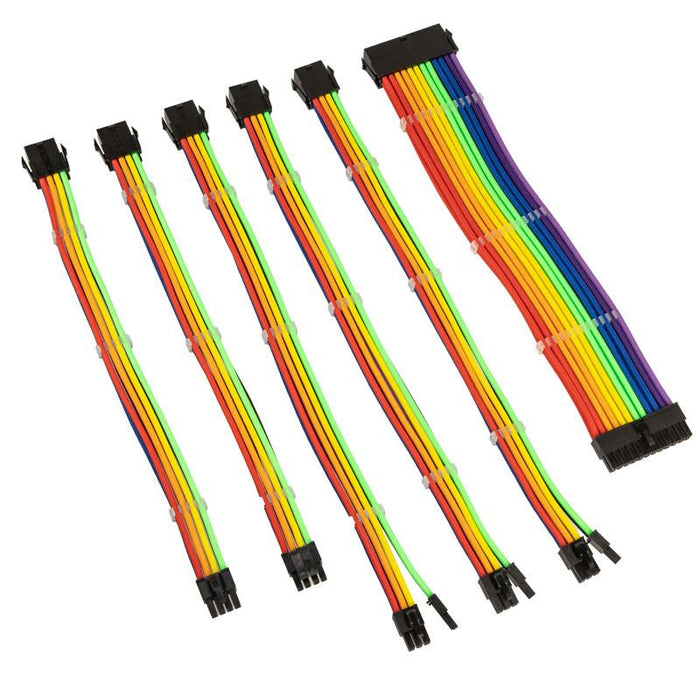 Set of braided cables Kolink Core, Rainbow