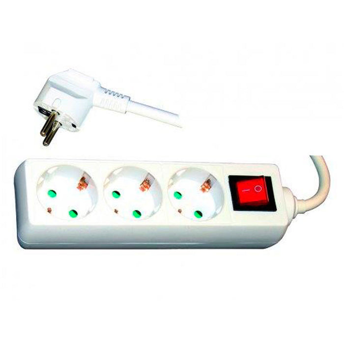 THREE-SOCKET DISCONNECTOR WITH CABLE KONEKTO 3 SOCKETS WITH KEY 5M DET. PROTECTION