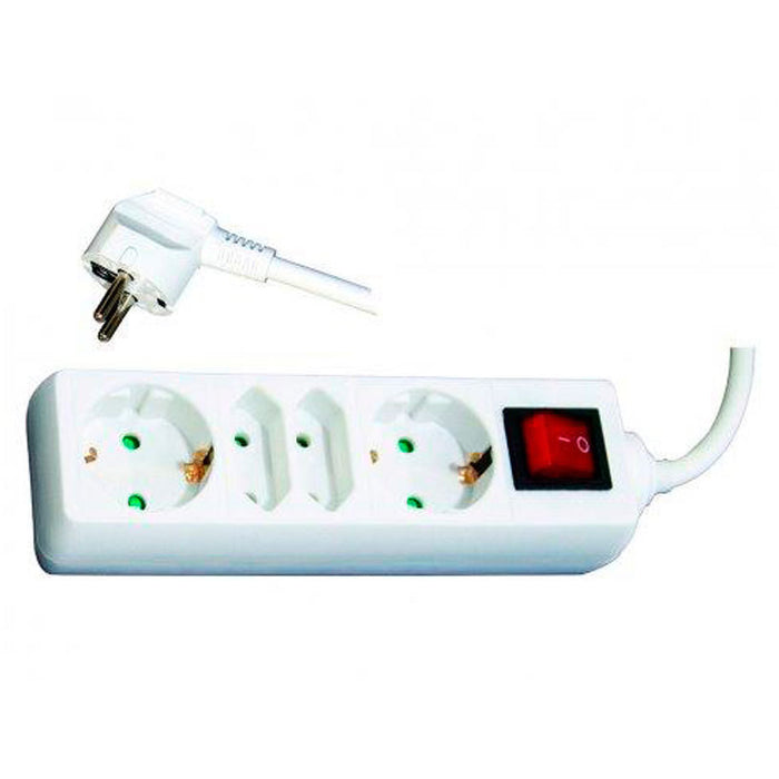 POWER SUPPLY WITH TWO+TWO SOCKETS WITH CABLE KONEKTO 2+2 SOCKETS WRENCH 1.5M DET.PROT.