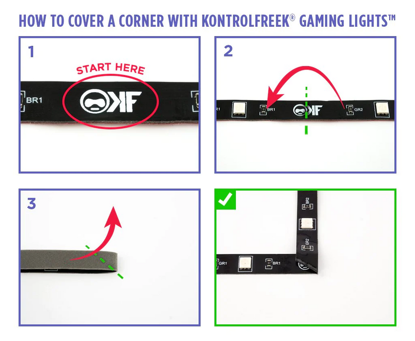 RGB strip KontrolFreek Gaming Lights Kit, USB (2.74m)