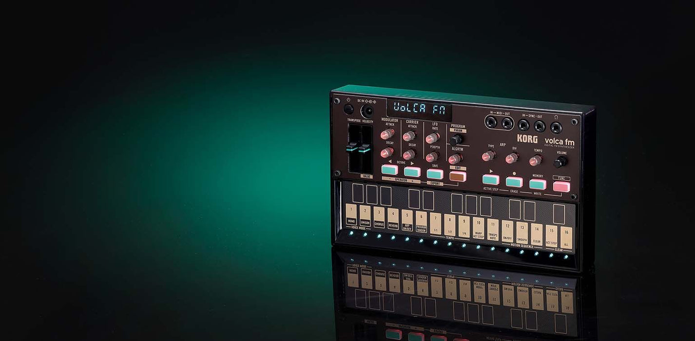 Digital FM synthesizer Korg - Volca FM2, 27 keys, 6-voice, black