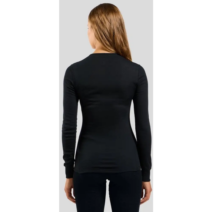 Koszulka damska Odlo BL TOP crew neck l/s ACTIVE WARM ECO roz. S Czarna - Thermoactive underwearODM-BTE<<<Military