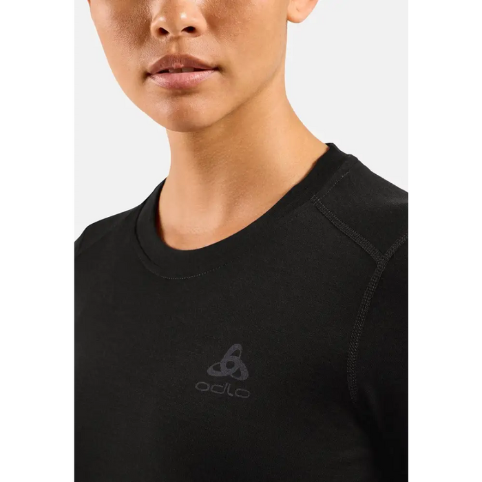 Koszulka damska ODLO Merino 160 BL Top Crew Neck l/s roz. M Czarna - Thermoactive underwearODM-BTE<<<Military
