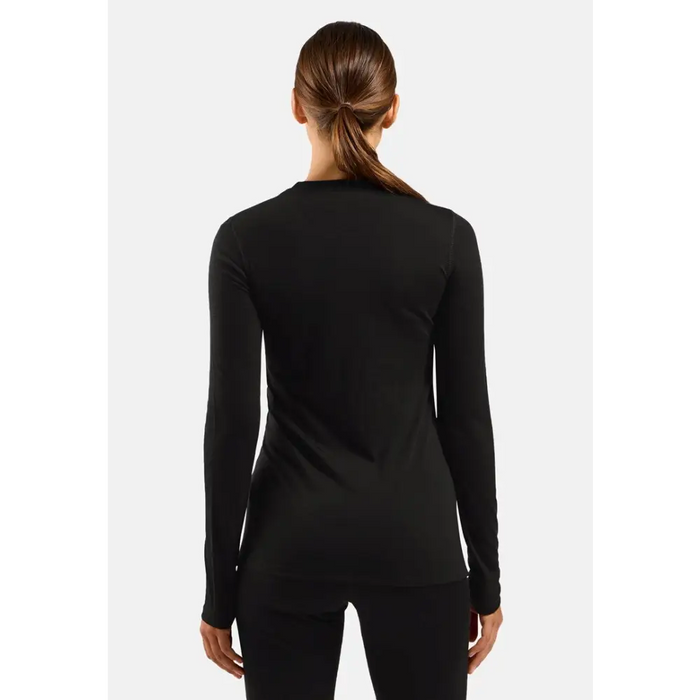Koszulka damska ODLO Merino 160 BL Top Crew Neck l/s roz. M Czarna - Thermoactive underwearODM-BTE<<<Military