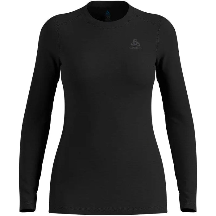 Koszulka damska ODLO Merino 160 BL Top Crew Neck l/s roz. M Czarna - Thermoactive underwearODM-BTE<<<Military