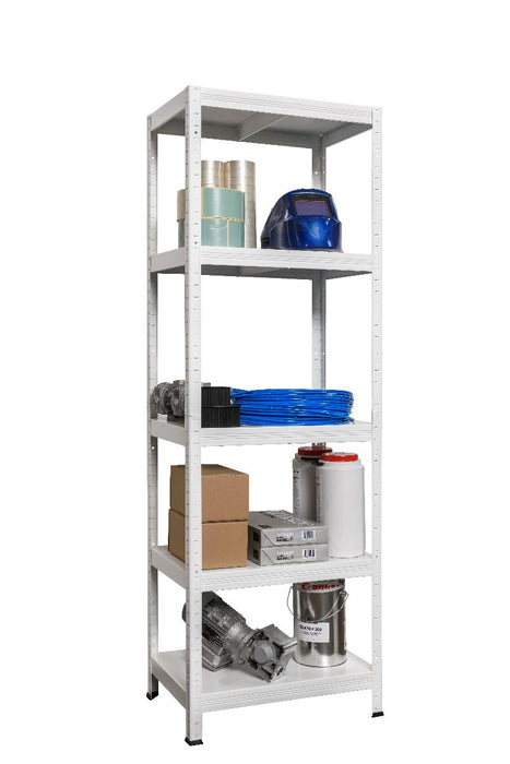 METAL RACK 180X60X40 5X130KG WHITE