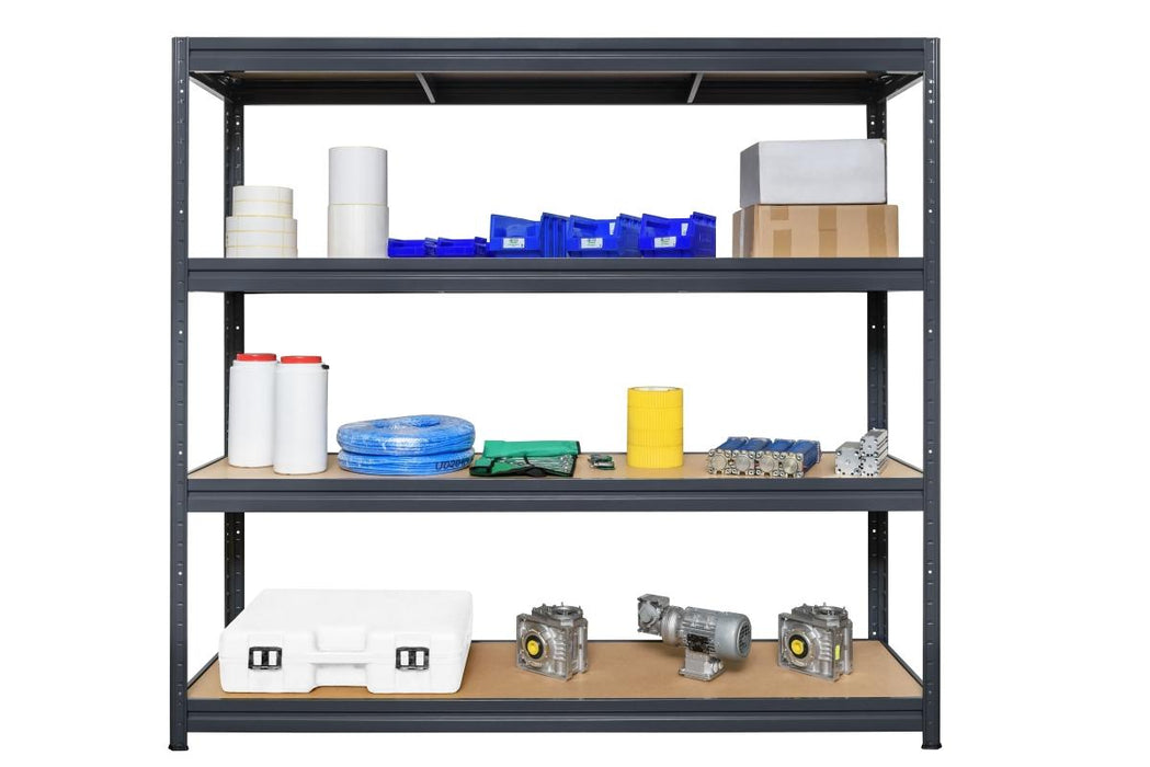 METAL RACK 177X200X60 4X500KG BLACK