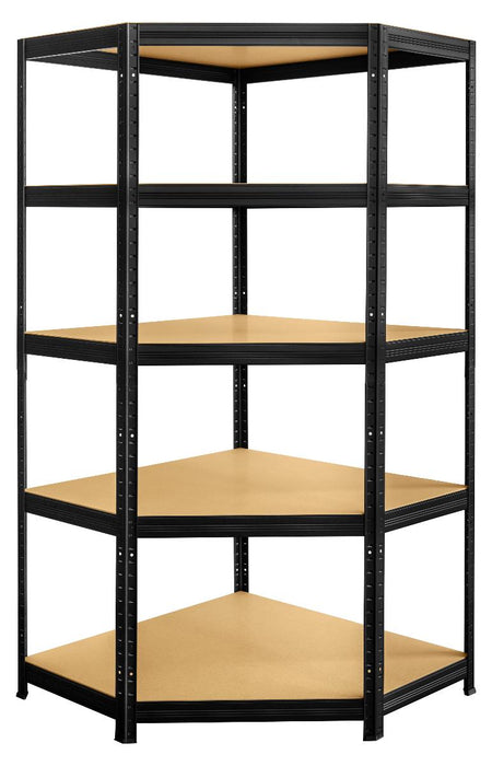 CORNER RACK 180X90X45 5X250KG BLACK
