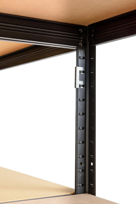 CORNER RACK 180X90X45 5X250KG BLACK