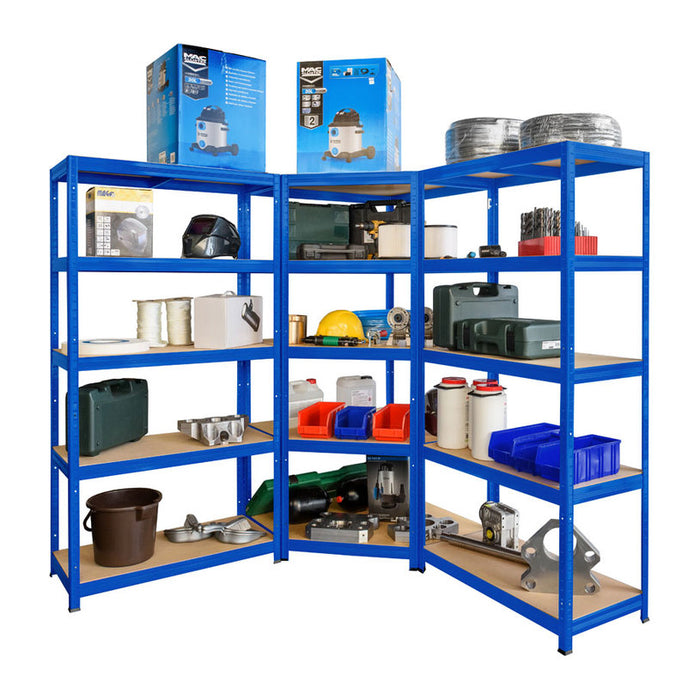 CORNER METAL SHELF KOVONA FUTUR 180X90X45/5 B