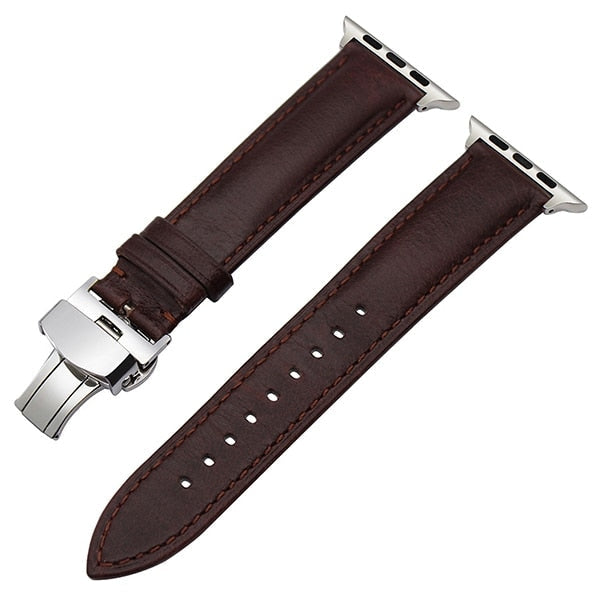 Leather strap from Italian leather for Apple Watch 5/4/3/2/1 38mm