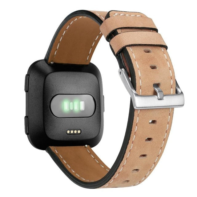 Leather strap with classic clasp Fitbit / Fitbit Versa