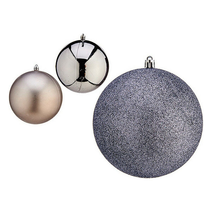 Christmas Baubles Krist+ Silver Plastic Ø 12 cm 6 Units