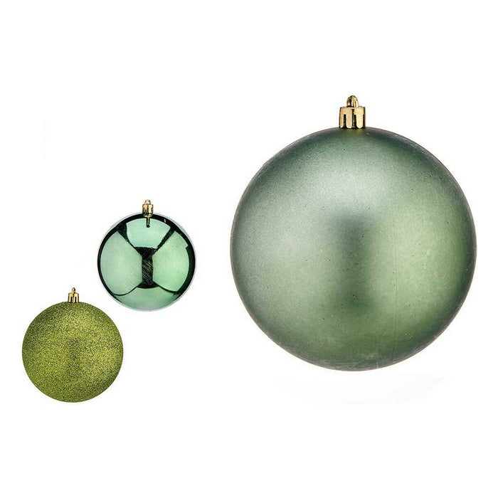 Christmas Baubles Krist+ Green Plastic Ø 10 cm 6 Units