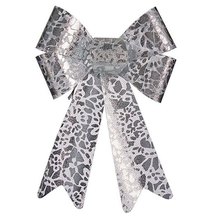 Lasso Krist+ Silver Printed 16 x 24 x 4 cm Christmas bauble (12 Units)