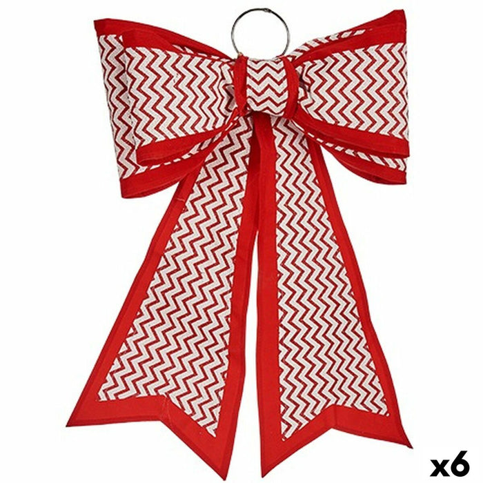 Lasso Krist+ White Red 40 x 60 cm 53 x 56 x 7,5 cm Christmas bauble (6 Units)
