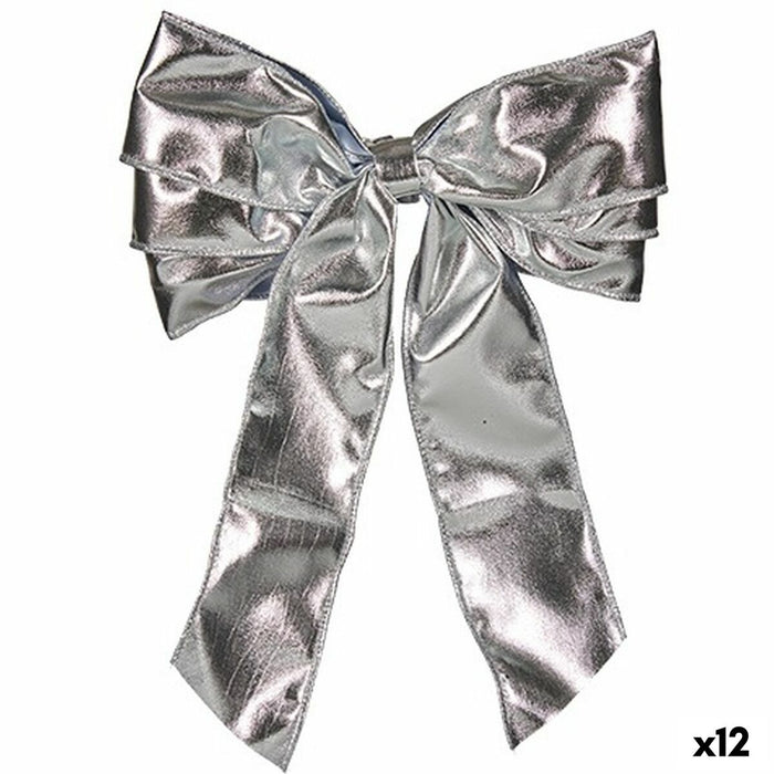 Loops Krist+ Silver 30 x 4 x 20 cm 21 x 45 x 4 cm Christmas bauble (12 Units)