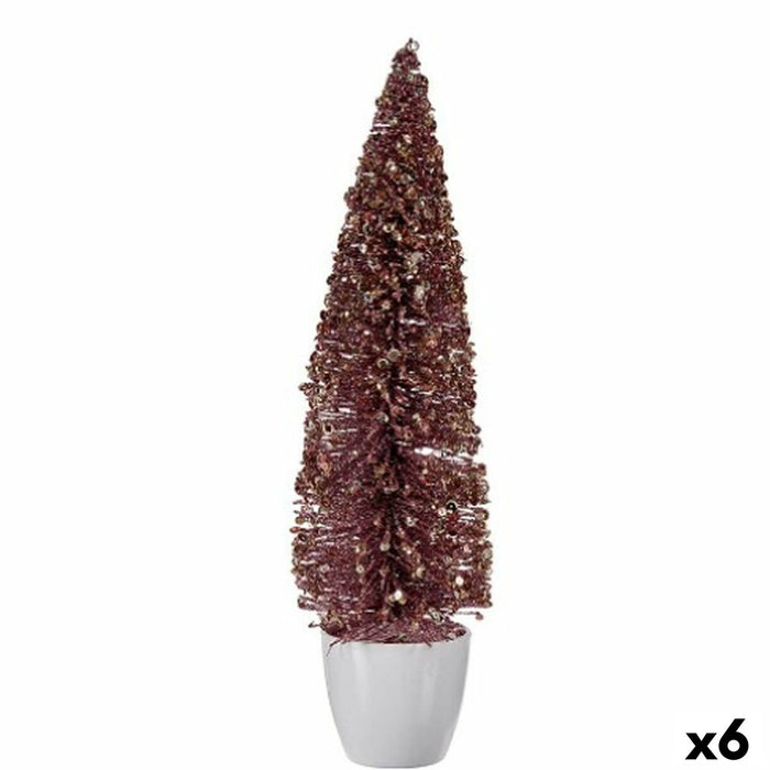 Christmas Tree Krist+ Pink Plastic Christmas Tree 10 x 38 x 10 cm (6 Units)
