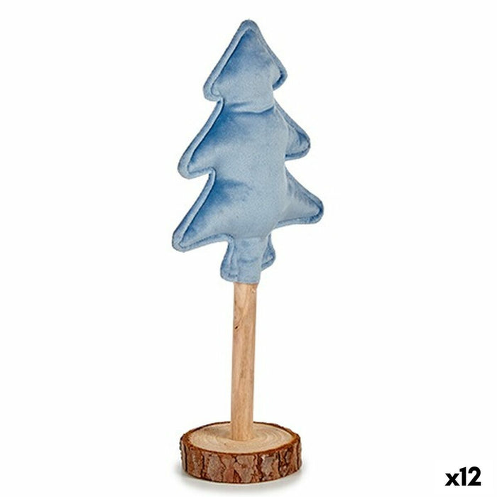 Christmas Tree Krist+ Blue Polyester Wood 9,5 x 32 x 13 cm (12 Units)