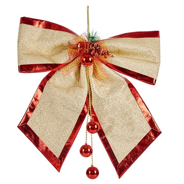 Lasso Krist+ Red Golden 53 x 50 x 9 cm Christmas bauble (4 Units)