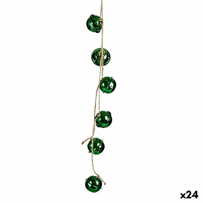 Christmas bauble Krist+ Green Plastic Rattle 58 x 3 x 3 cm (24 Units)