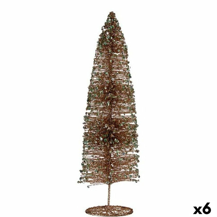 Christmas Tree Krist+ Champagne Sequins 10 x 40 x 10 cm (6 Units)