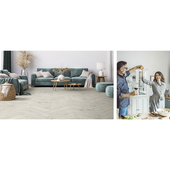LAMINATE PARQUET HERRINGBONE KRONO ORIGINAL OAK CHANTLEY 5953, 8.00 mm, 32/AC5, BEVEL