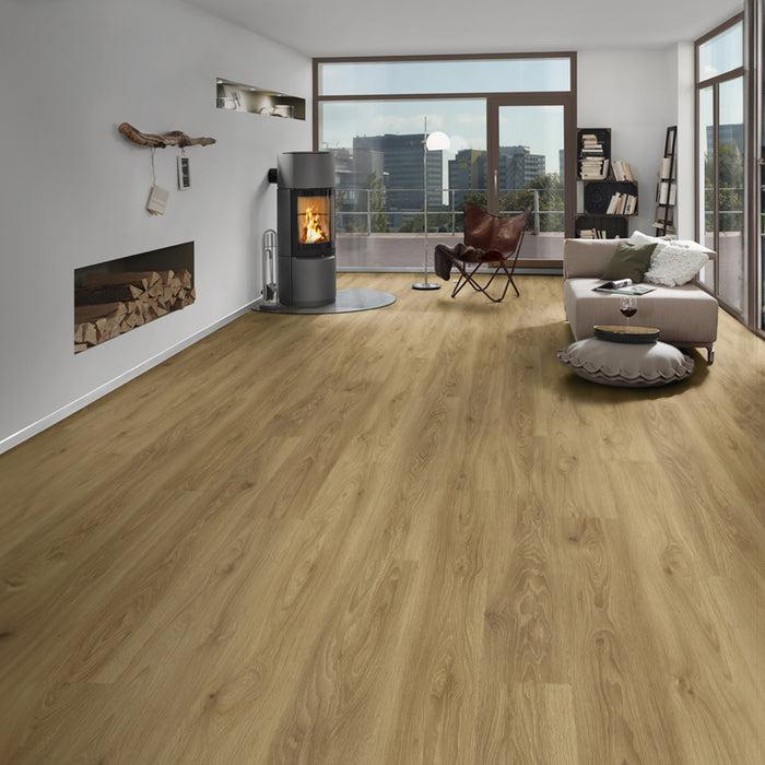 LAMINATED PARQUET KRONO ORIGINAL NOVELLA OAK CARAMEL K627, 8.00 mm, 31/AC3
