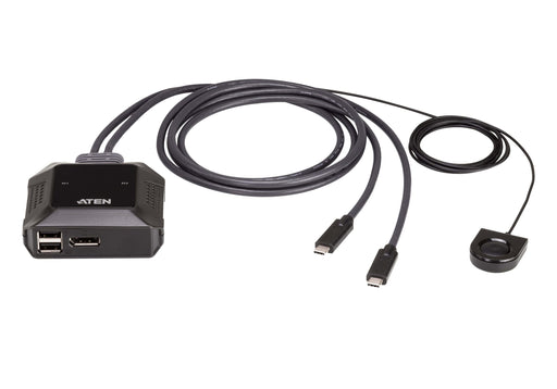 KVM Switch ATEN US3312 2-Port 4K DisplayPort USB-C - KVM Суичове<<<Мрежово